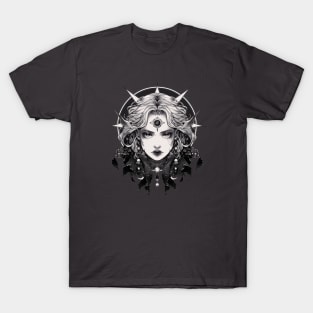 Gothic Witchy Lady T-Shirt